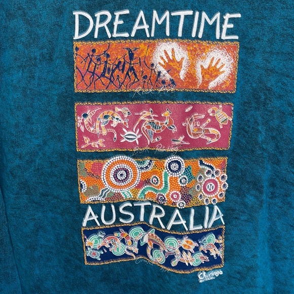 RARE Vintage 1990s Acid Wash Tribal Sweatshirt - Picture 3 of 4